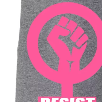 Resist Fist Women's Rights Logo Anti Trump Protest Doggie 3-End Fleece Hoodie