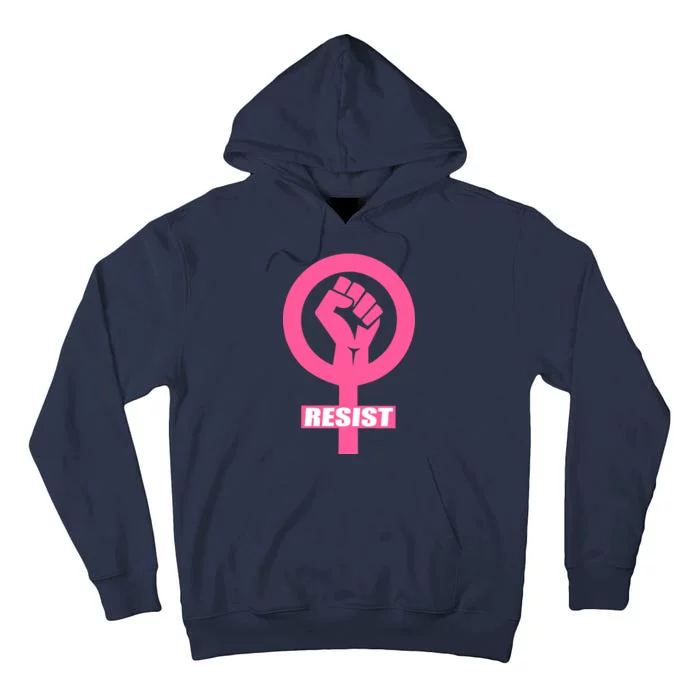 Resist Fist Women's Rights Logo Anti Trump Protest Tall Hoodie