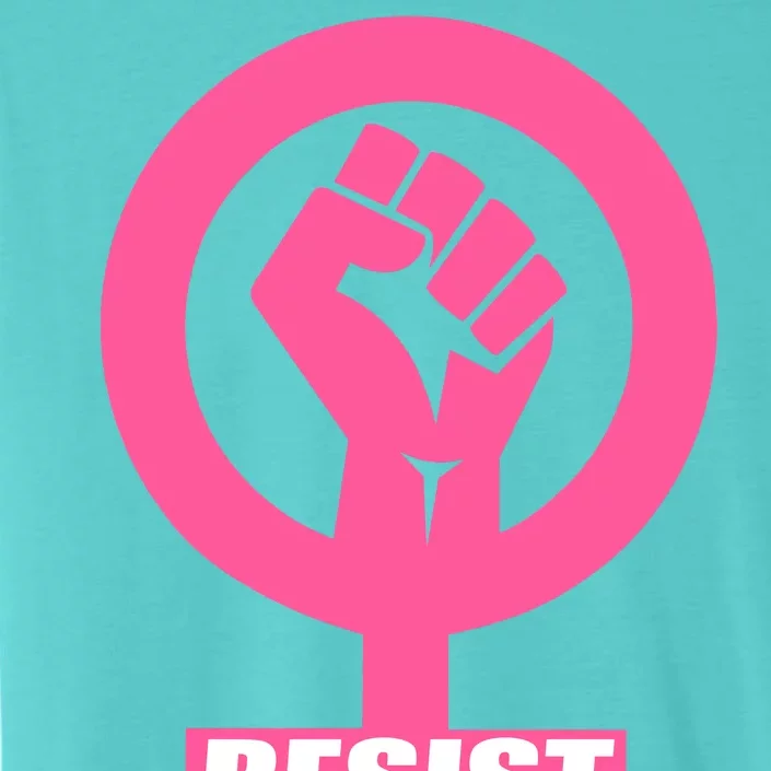 Resist Fist Women's Rights Logo Anti Trump Protest ChromaSoft Performance T-Shirt