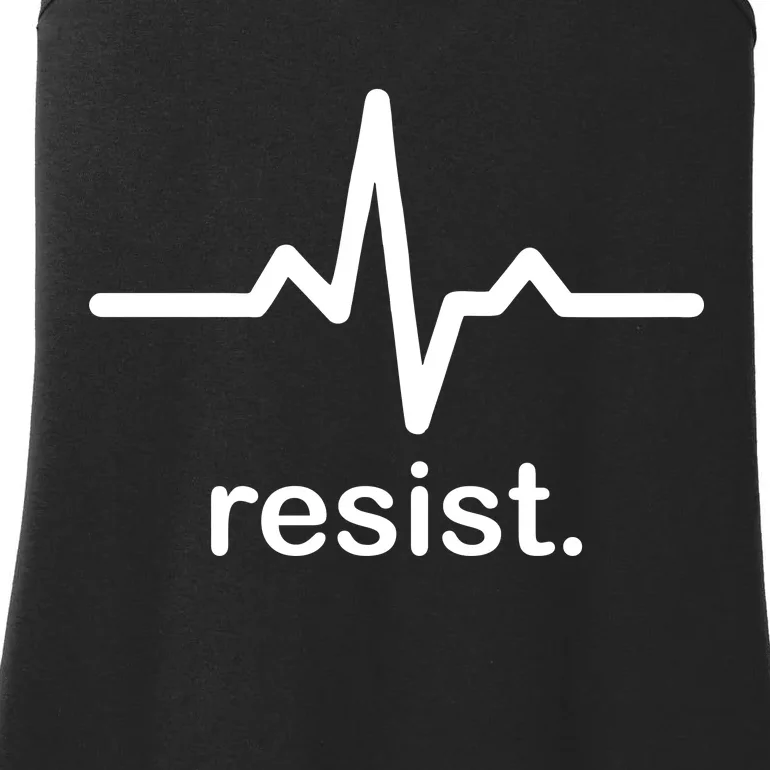 Resist Heart Beat Resistance Logo Ladies Essential Tank