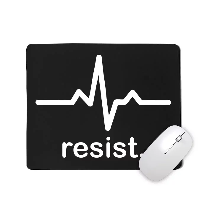 Resist Heart Beat Resistance Logo Mousepad