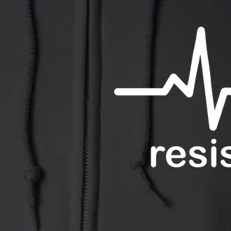 Resist Heart Beat Resistance Logo Full Zip Hoodie