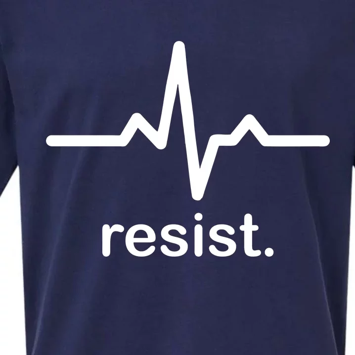 Resist Heart Beat Resistance Logo Sueded Cloud Jersey T-Shirt