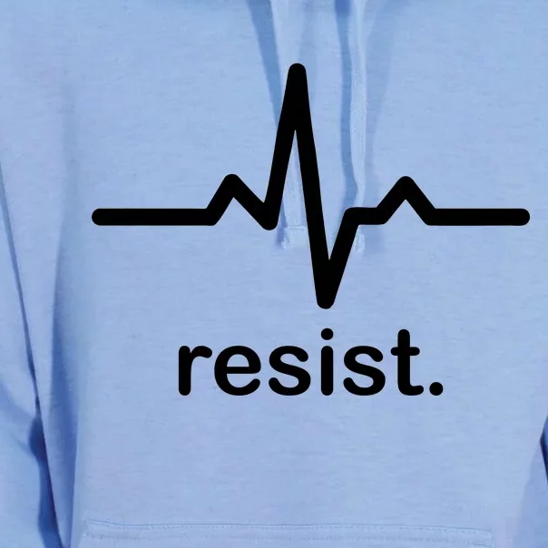 Resist Heart Beat Resistance Logo Unisex Surf Hoodie