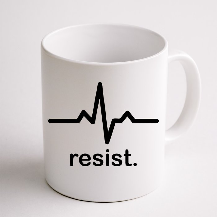 Resist Heart Beat Resistance Logo Front & Back Coffee Mug