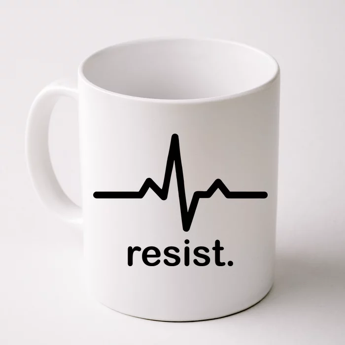 Resist Heart Beat Resistance Logo Front & Back Coffee Mug