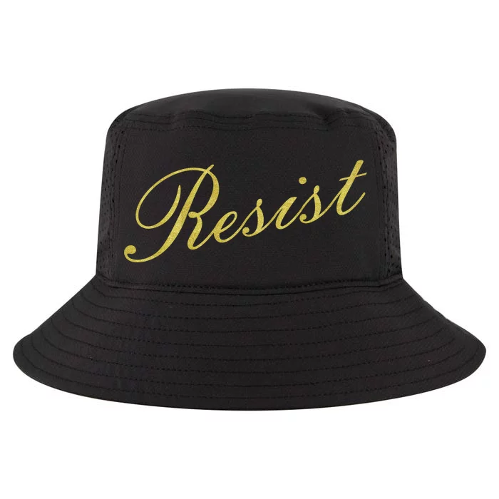 Resist Limited Gold Script Cool Comfort Performance Bucket Hat