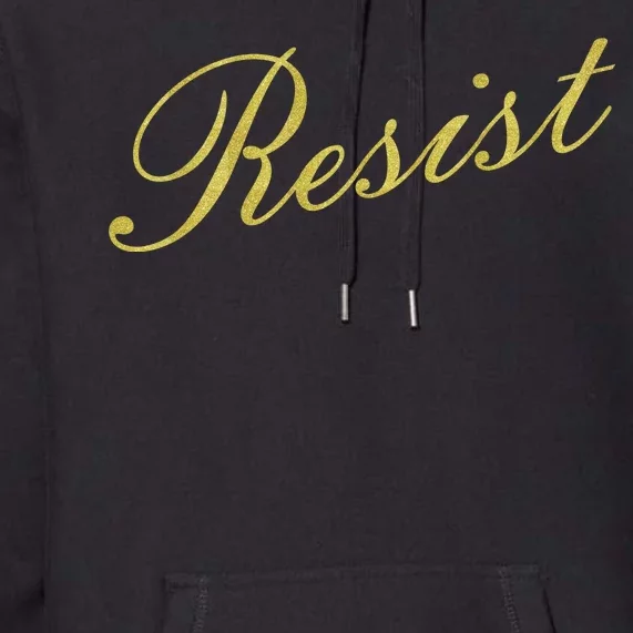 Resist Limited Gold Script Premium Hoodie