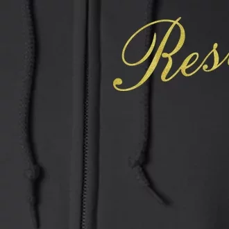 Resist Limited Gold Script Full Zip Hoodie