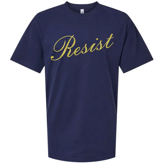 Resist Limited Gold Script Sueded Cloud Jersey T-Shirt