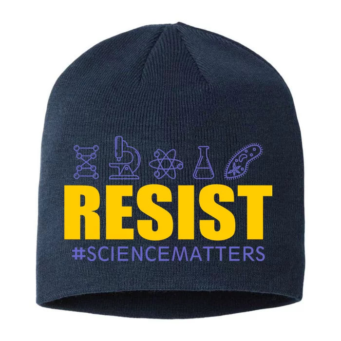 Resist March for Science #sciencematters Earth Scientists 8 1/2in Sustainable Knit Beanie