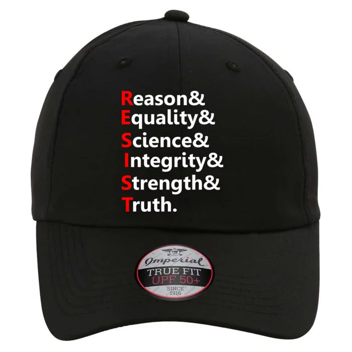 Resist Reason, Equality, Science, Integrity, Strength & Truth. Resistance The Original Performance Cap