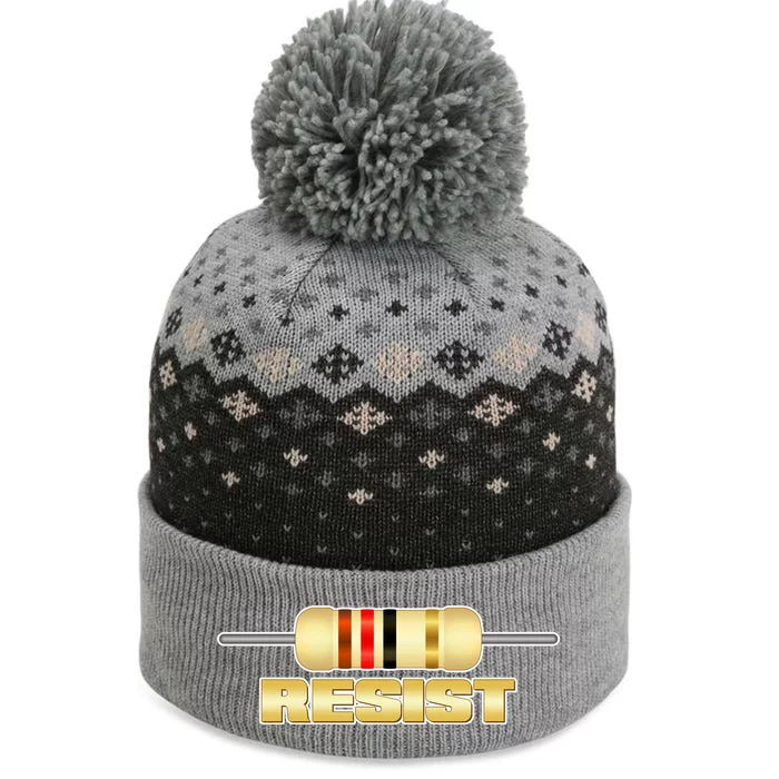 Resist Resistor The Baniff Cuffed Pom Beanie