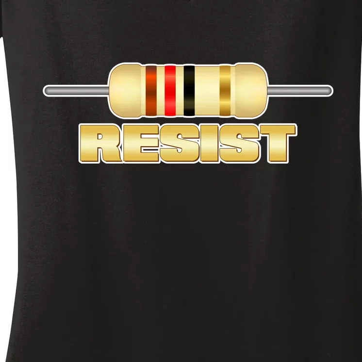 Resist Resistor Women's V-Neck T-Shirt