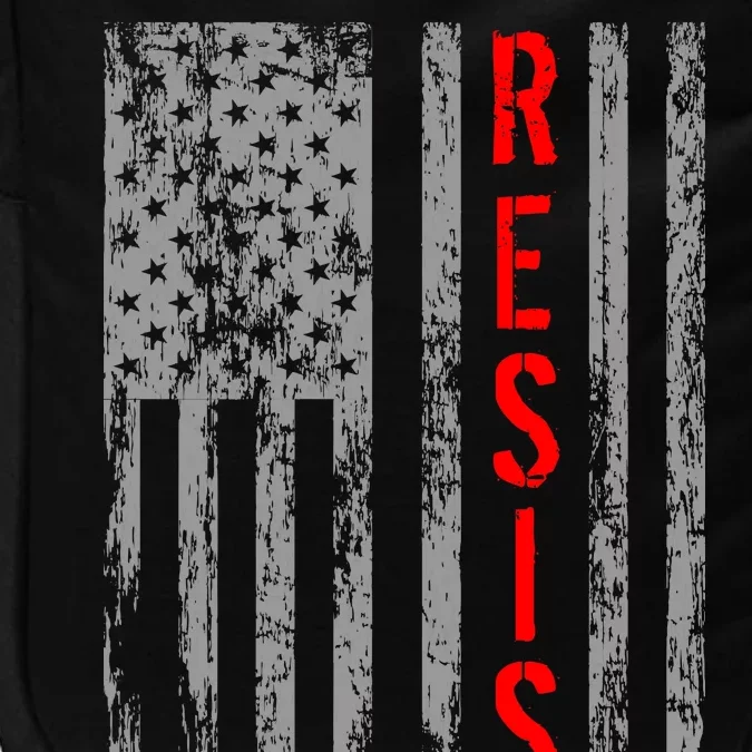 Resist Retro USA Flag The Resistance Anti Trump Impact Tech Backpack