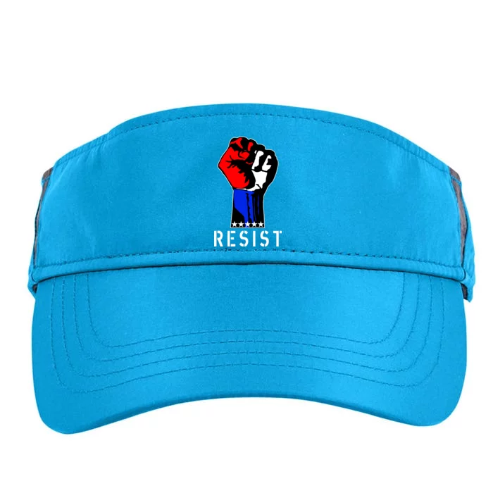 Resist Revolution Fight USA Stars Flag Fist Anti Trump Adult Drive Performance Visor