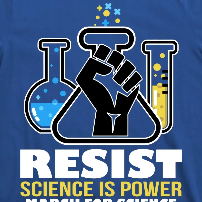 Resist Science is Power March for Science Fist Logo T-Shirt ...