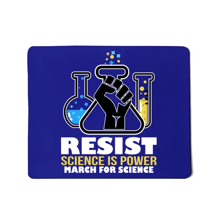 Resist Science is Power March for Science Fist Logo Mousepad