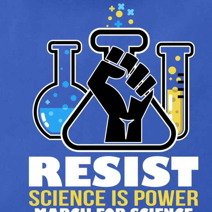 Resist Science is Power March for Science Fist Logo Zip Tote Bag