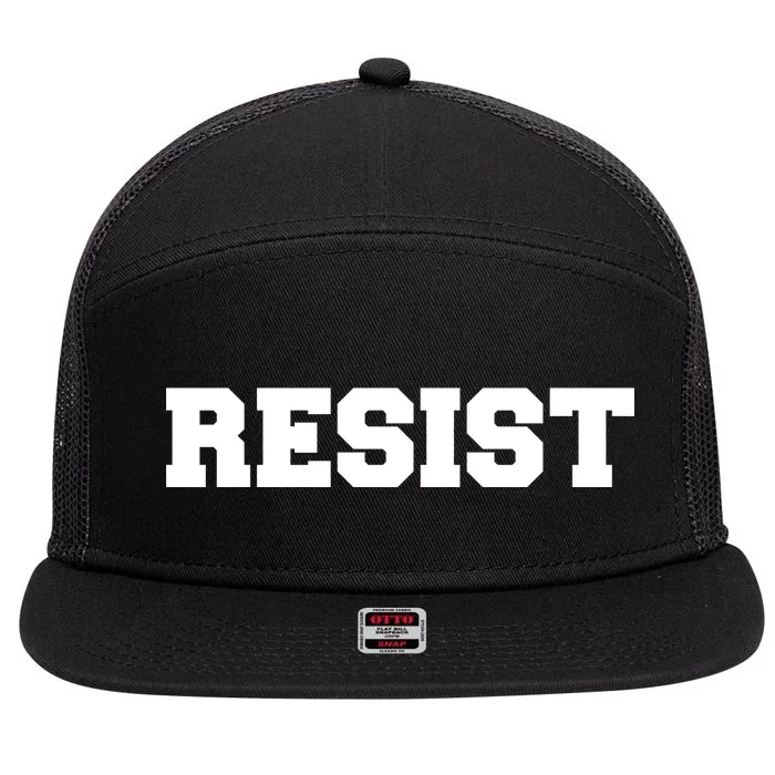 RESIST The Resistance Anti Donald Trump Love Trumps Hate 7 Panel Mesh Trucker Snapback Hat