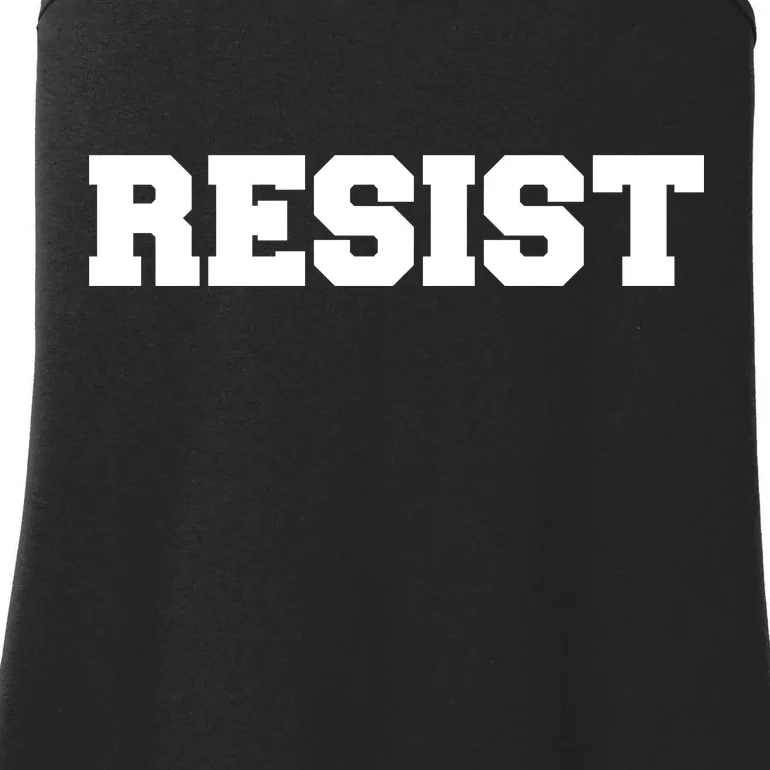 RESIST The Resistance Anti Donald Trump Love Trumps Hate Ladies Essential Tank