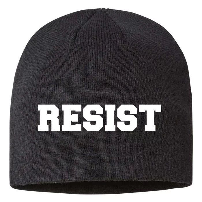 RESIST The Resistance Anti Donald Trump Love Trumps Hate 8 1/2in Sustainable Knit Beanie