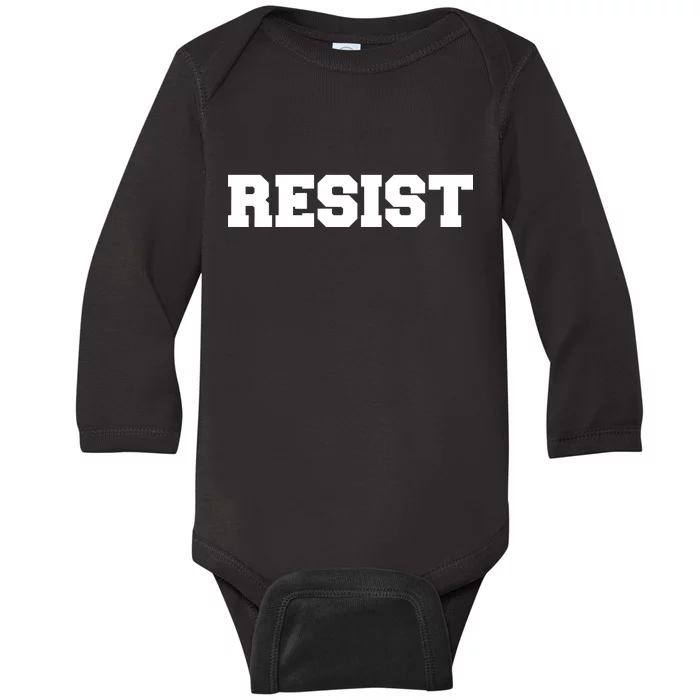 RESIST The Resistance Anti Donald Trump Love Trumps Hate Baby Long Sleeve Bodysuit