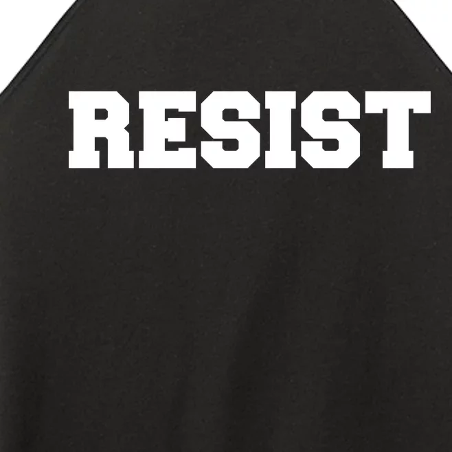 RESIST The Resistance Anti Donald Trump Love Trumps Hate Women’s Perfect Tri Rocker Tank