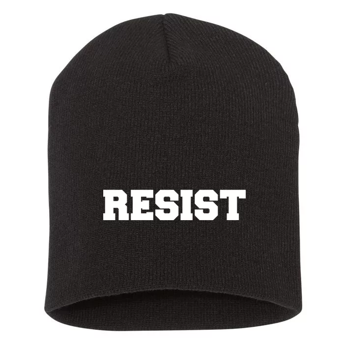 RESIST The Resistance Anti Donald Trump Love Trumps Hate Short Acrylic Beanie