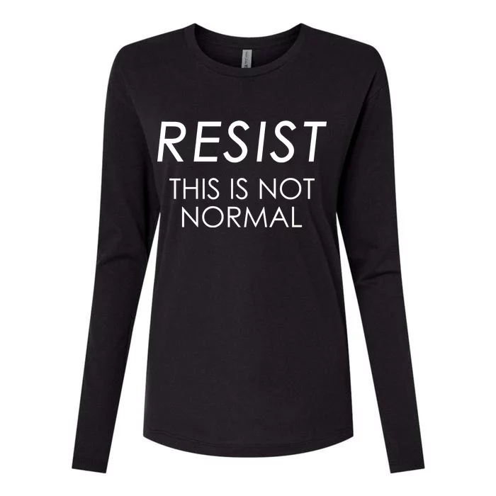 Resist This is Not Normal Anti Trump Womens Cotton Relaxed Long Sleeve T-Shirt