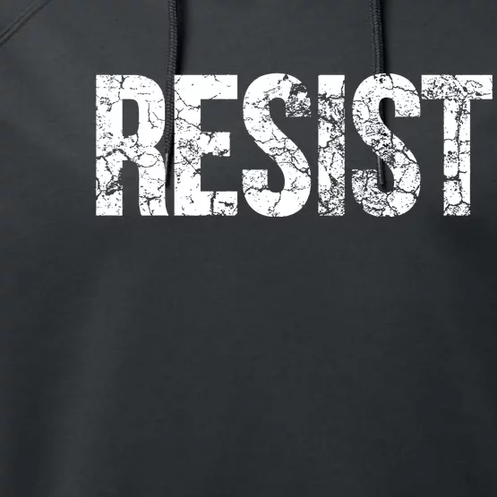 Resist United States of America Rebel Political Resistance Performance Fleece Hoodie