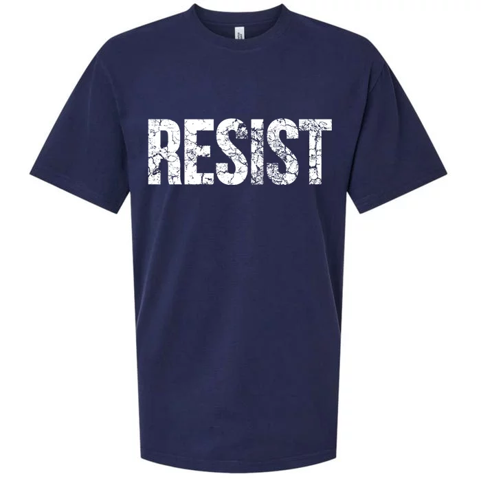 Resist United States of America Rebel Political Resistance Sueded Cloud Jersey T-Shirt