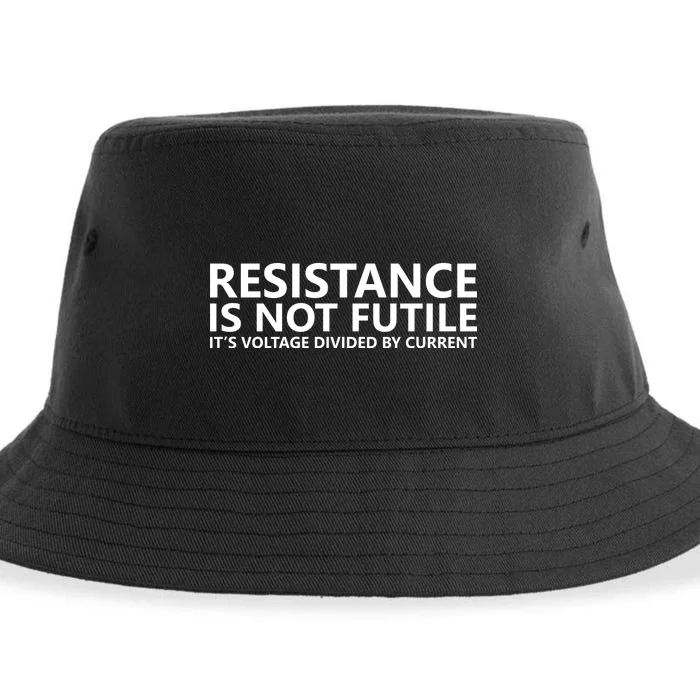 Resistance Is Not Futile It's Voltage Divided By Current Sustainable Bucket Hat