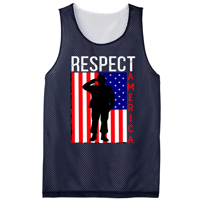 Respect America Mesh Reversible Basketball Jersey Tank