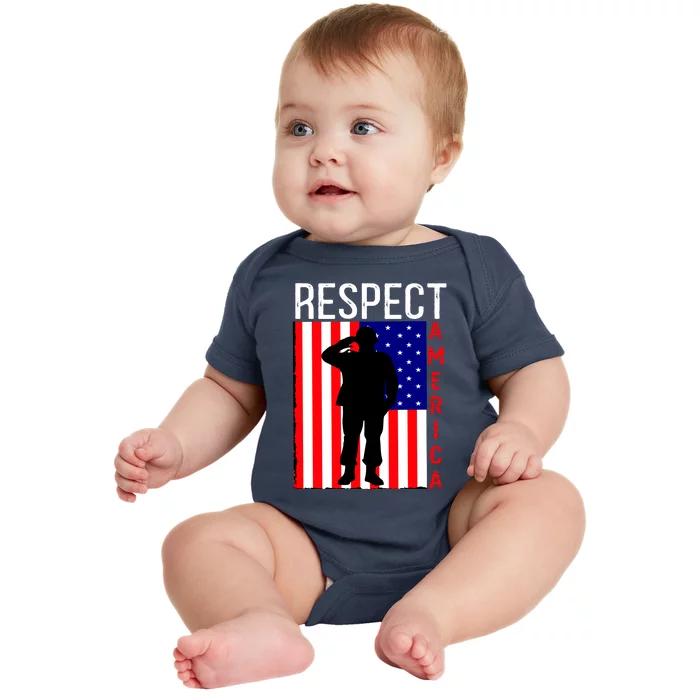 Respect America Baby Bodysuit