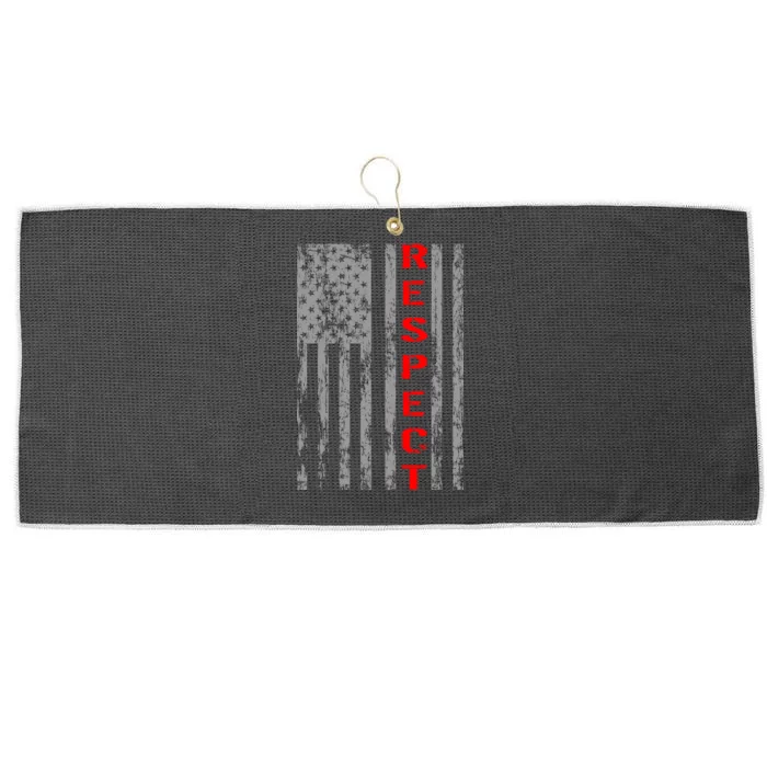 Respect Flag Of America Large Microfiber Waffle Golf Towel