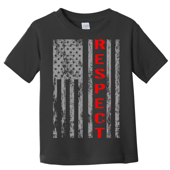 Respect Flag Of America Toddler T-Shirt