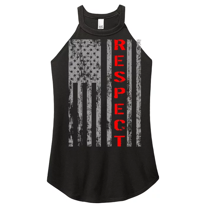 Respect Flag Of America Women’s Perfect Tri Rocker Tank