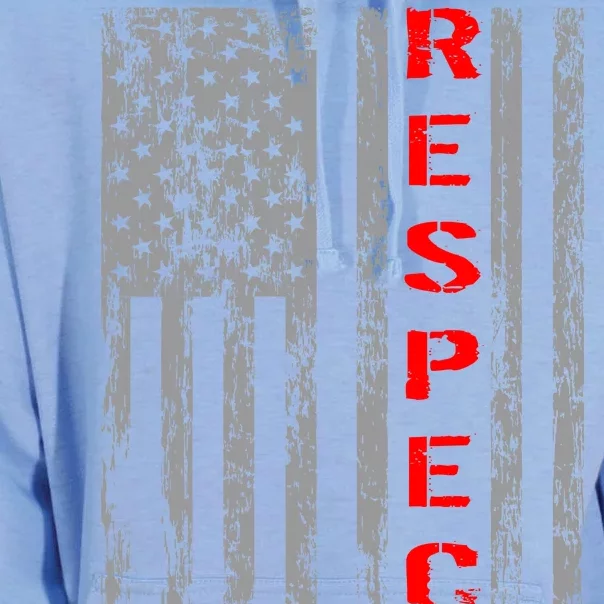 Respect Flag Of America Unisex Surf Hoodie