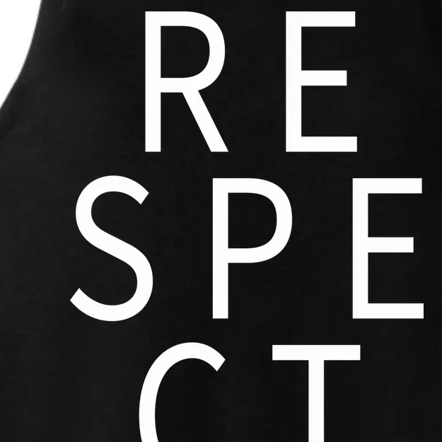 Respect Simple Logo Ladies Tri-Blend Wicking Tank