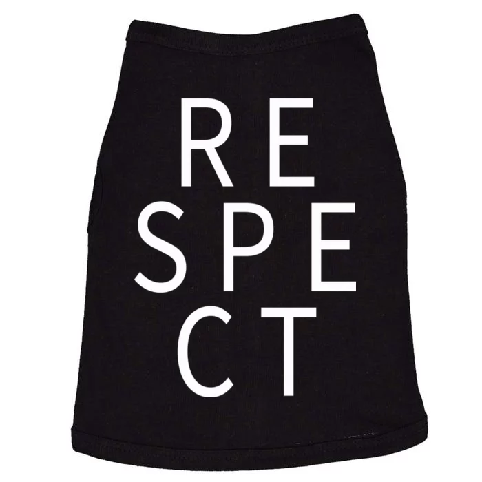 Respect Simple Logo Doggie Tank