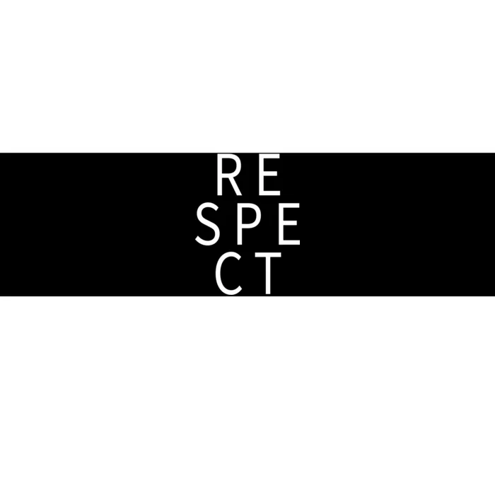 Respect Simple Logo Bumper Sticker