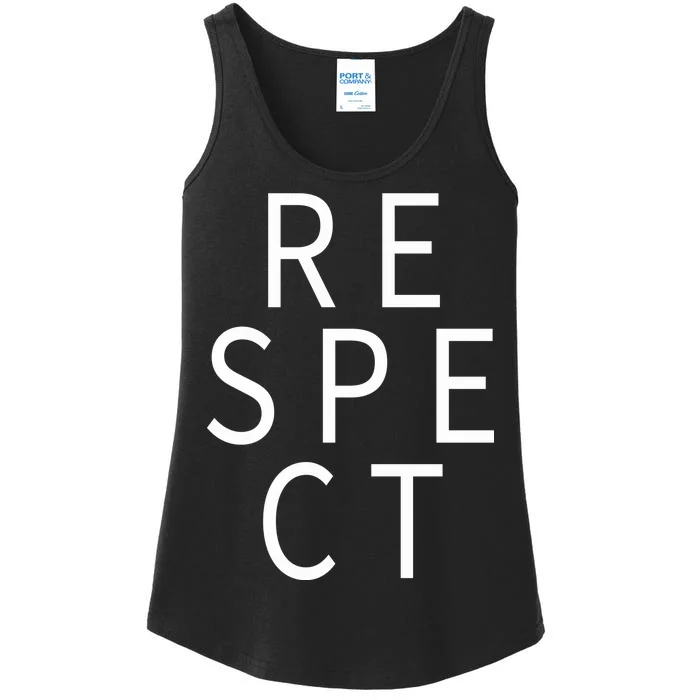 Respect Simple Logo Ladies Essential Tank