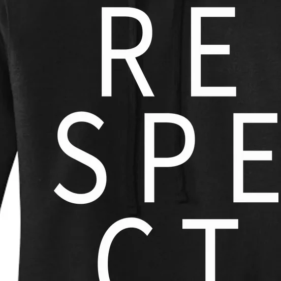 Respect Simple Logo Women's Pullover Hoodie