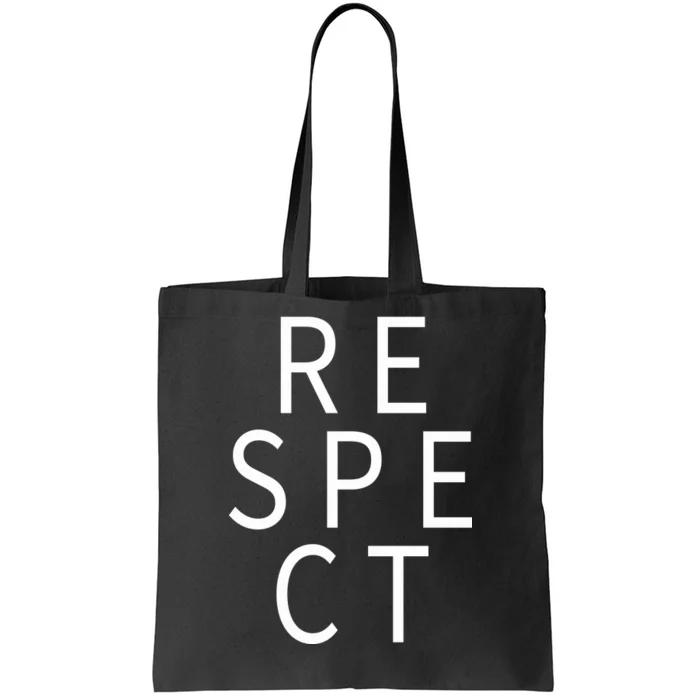 Respect Simple Logo Tote Bag