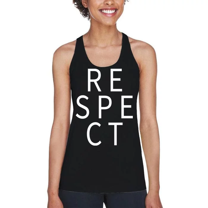 Respect Simple Logo Women's Racerback Tank