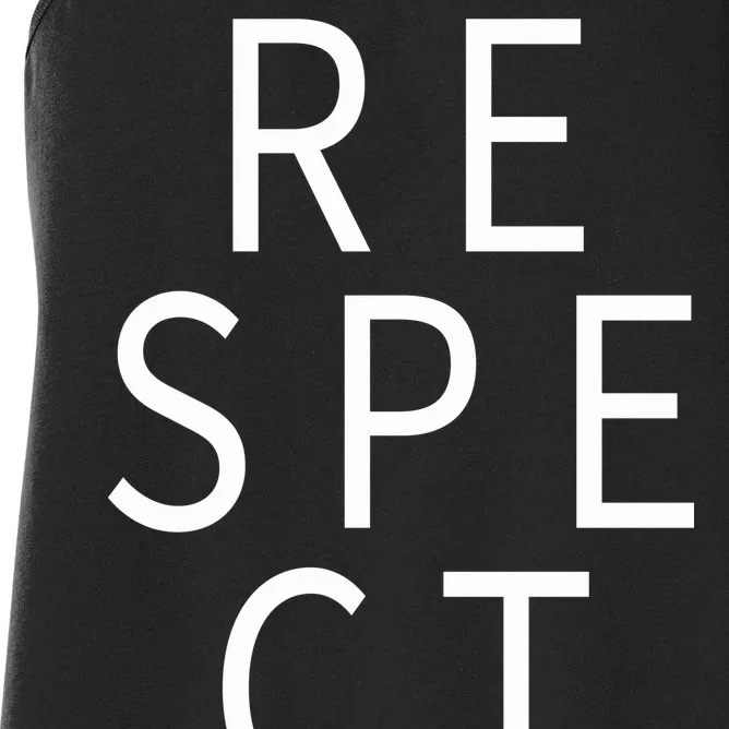 Respect Simple Logo Women's Racerback Tank