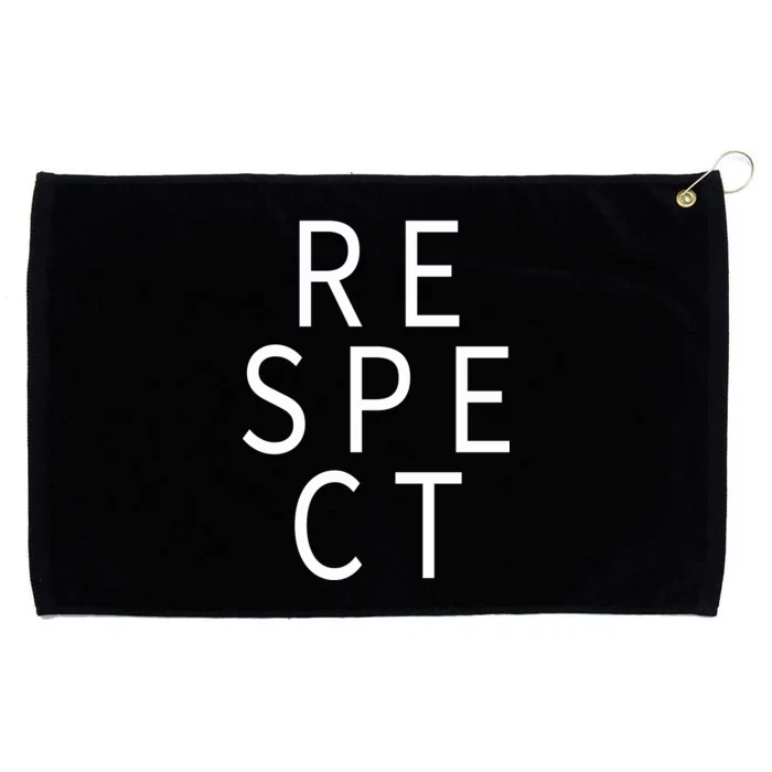 Respect Simple Logo Grommeted Golf Towel