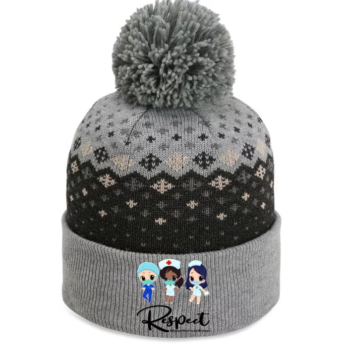 Respect Support Healthcare Workers The Baniff Cuffed Pom Beanie