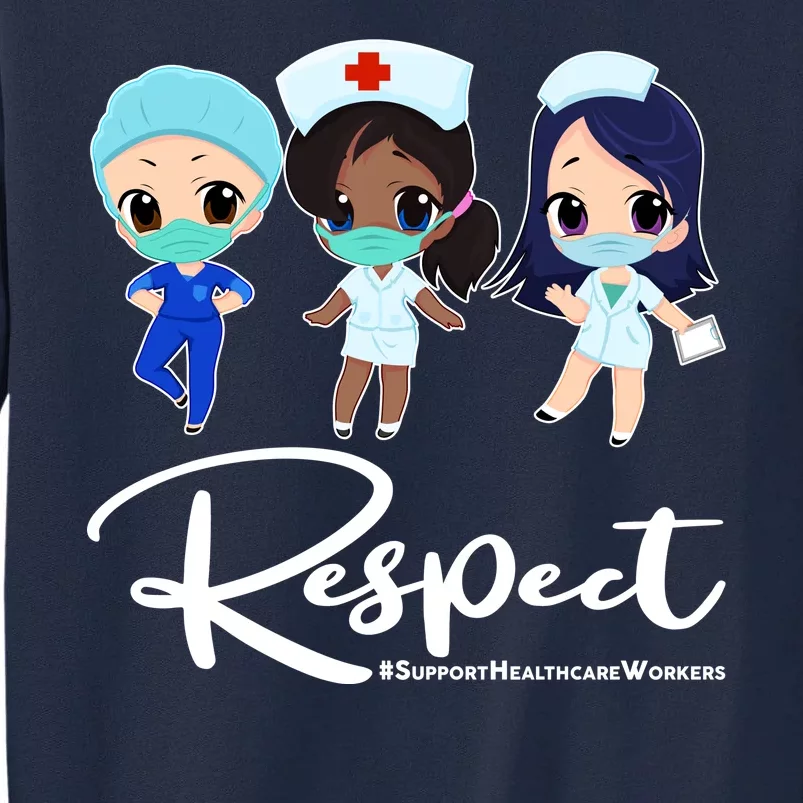 Respect Support Healthcare Workers Tall Sweatshirt